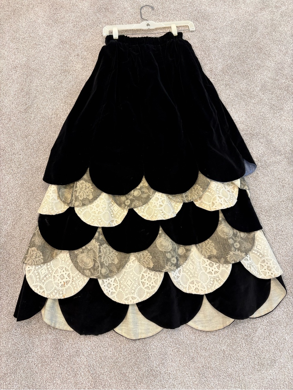 Chessa Davis vintage maxi velvet skirt size M